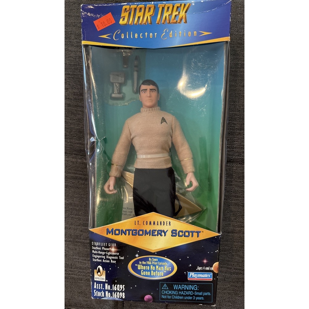 1996 Playmates Star Trek Collector Edition Montgomery Scott 9" Action Figure NIB